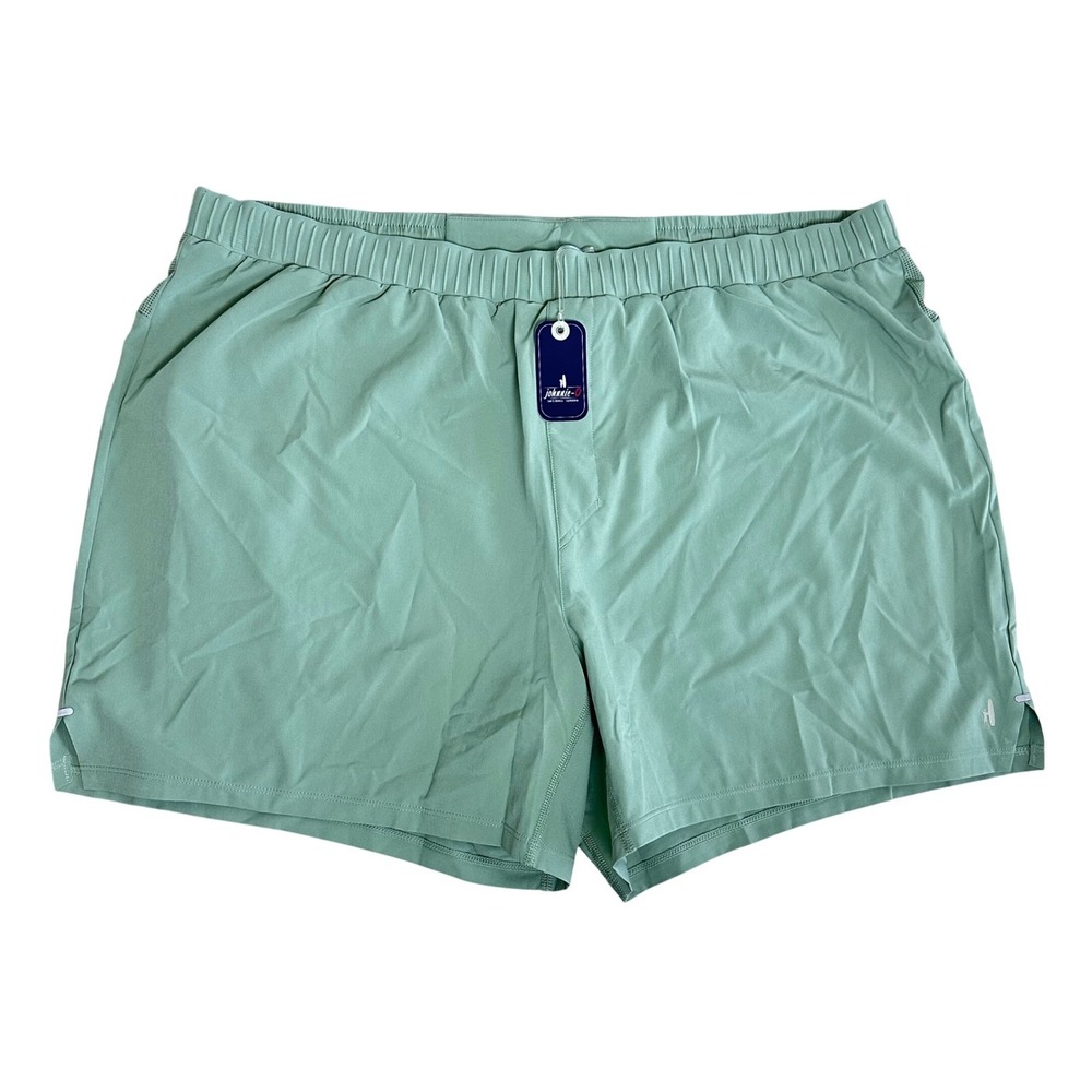Johnnie-O Strides Performance Shorts Mens XL Trails Green NWT 5"Inseam‎ Athletic